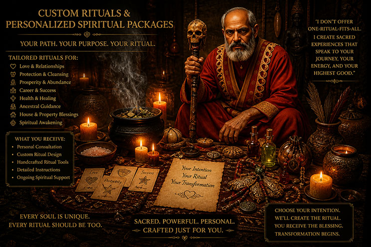 Custom Rituals & Personalized Spiritual Packages